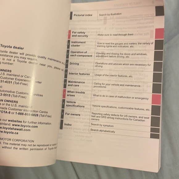 Rav 4 owners manual and quick reference guide + 3 additional guide books - Picture 5 of 9